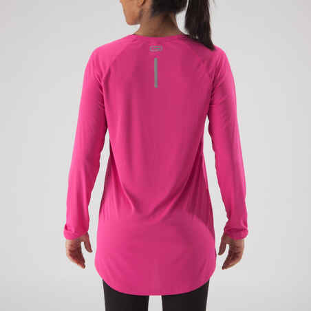 RUN SUN PROTECT LONG LS RUNNING T-SHIRT PINK