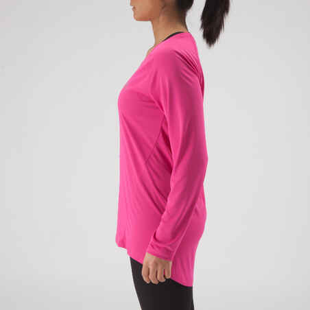 RUN SUN PROTECT LONG LS RUNNING T-SHIRT PINK