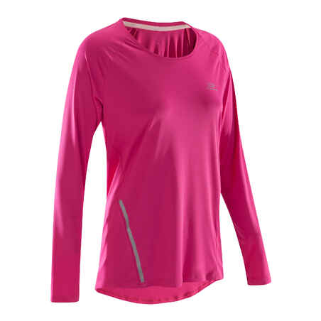 RUN SUN PROTECT LONG LS RUNNING T-SHIRT PINK