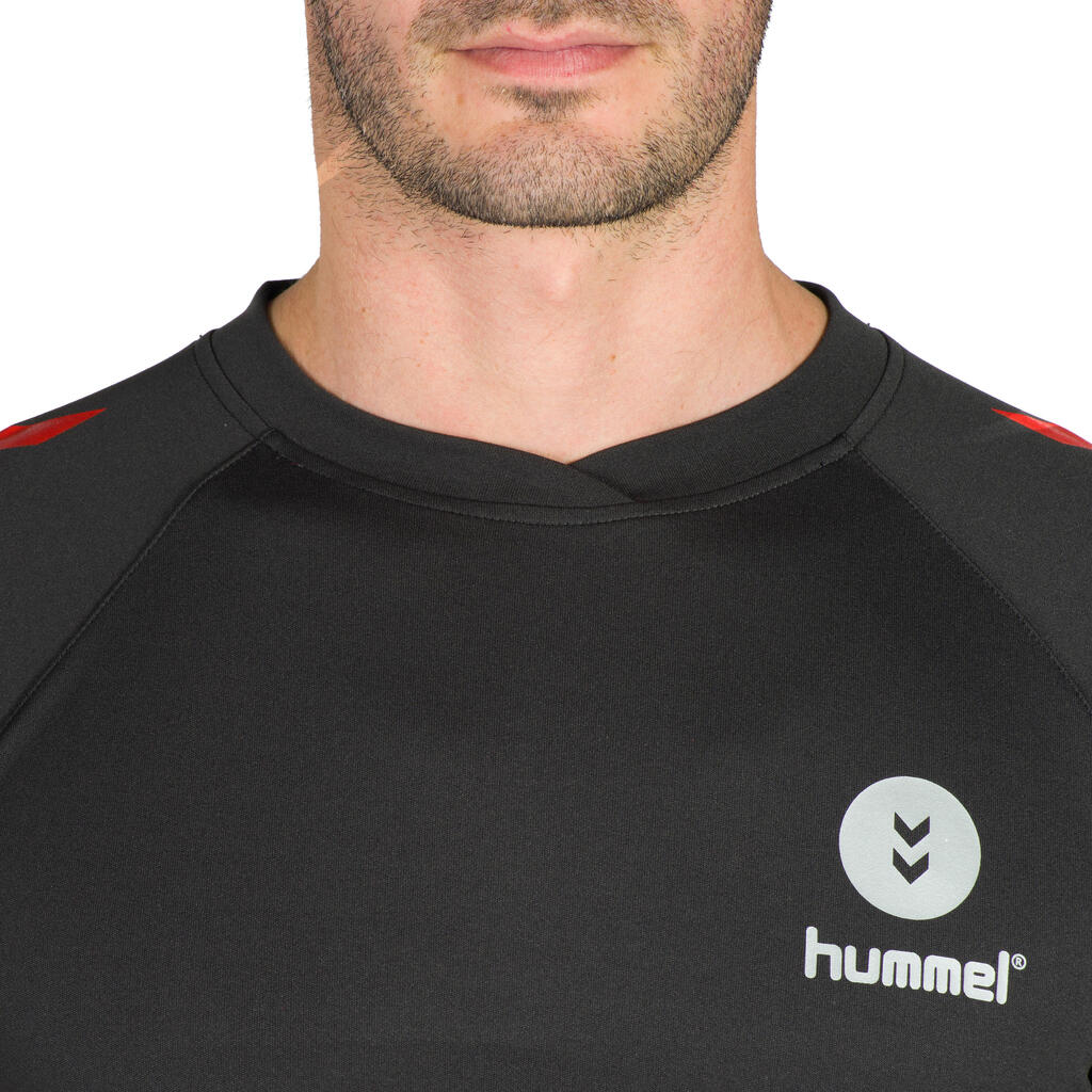 Handballtrikot Herren schwarz/rot