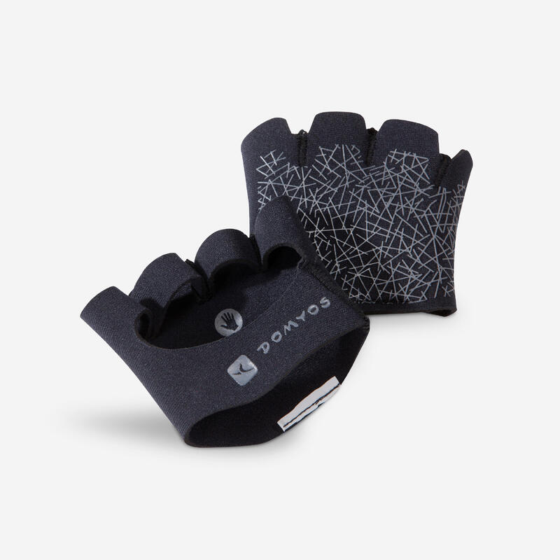 Grip Pad Weight Training Strengthening Gloves - Black
