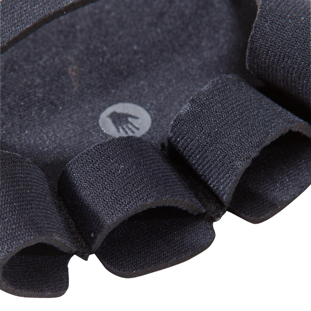 Grip Pad Weight Training Strengthening Gloves - Black