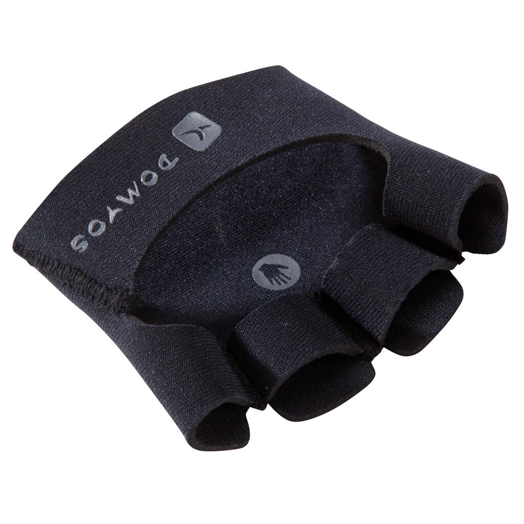 Grip Pad Weight Training Strengthening Gloves - Black