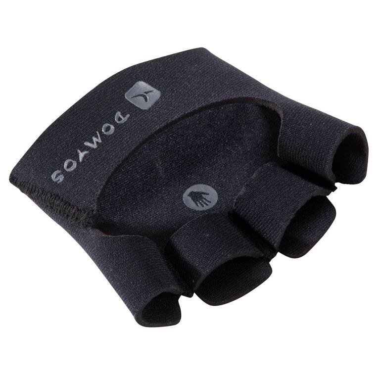 Weight Training Grip Pad Glove - Black - Decathlon