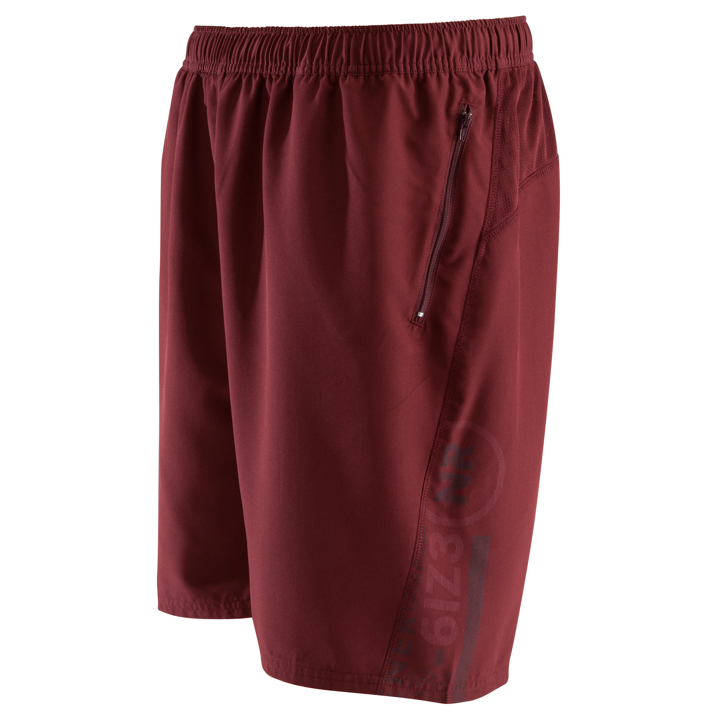 

FST120 Fitness Cardio Shorts - Burgundy -  By DOMYOS | Decathlon, Red
