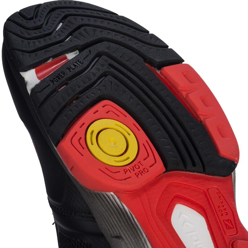 Chaussures de handball adulte HB220 aerocharge noir / rouge