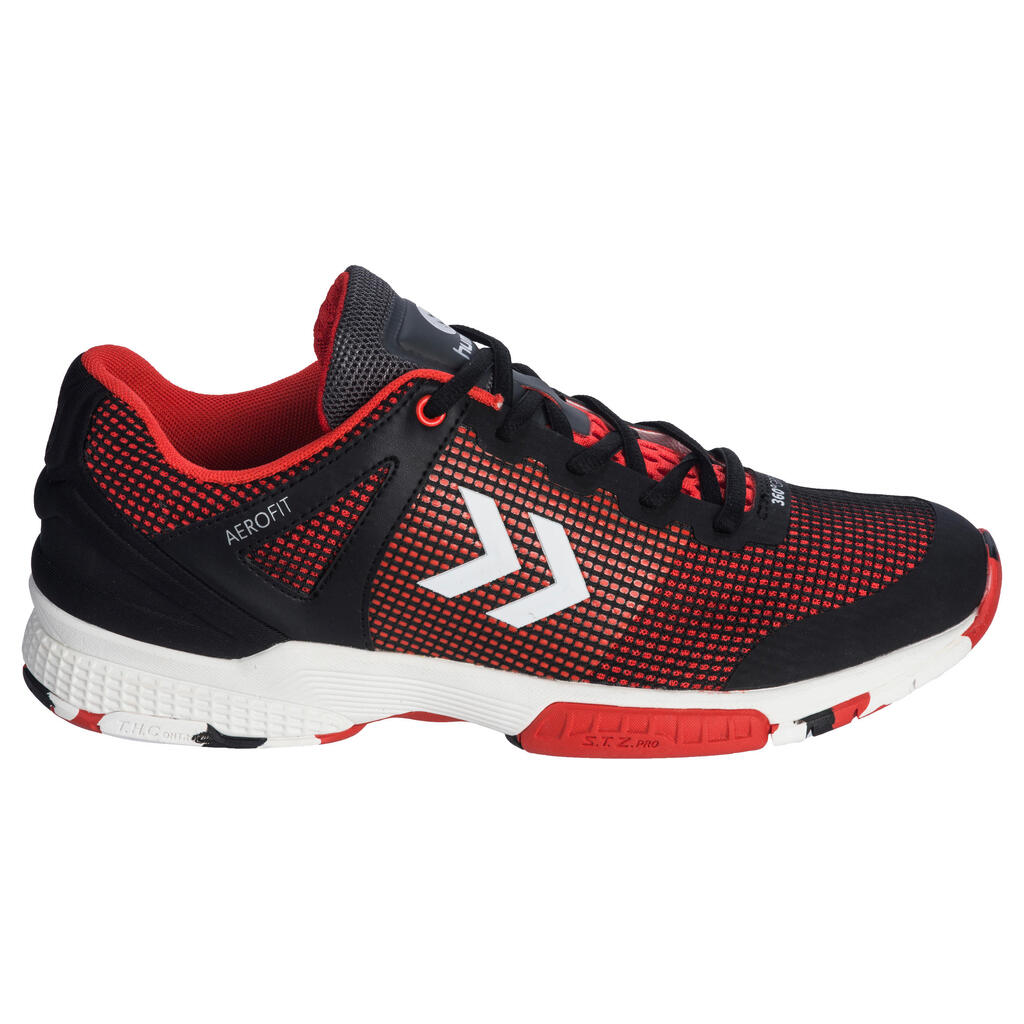 HB180 Adult Handball Shoes - Black/Red