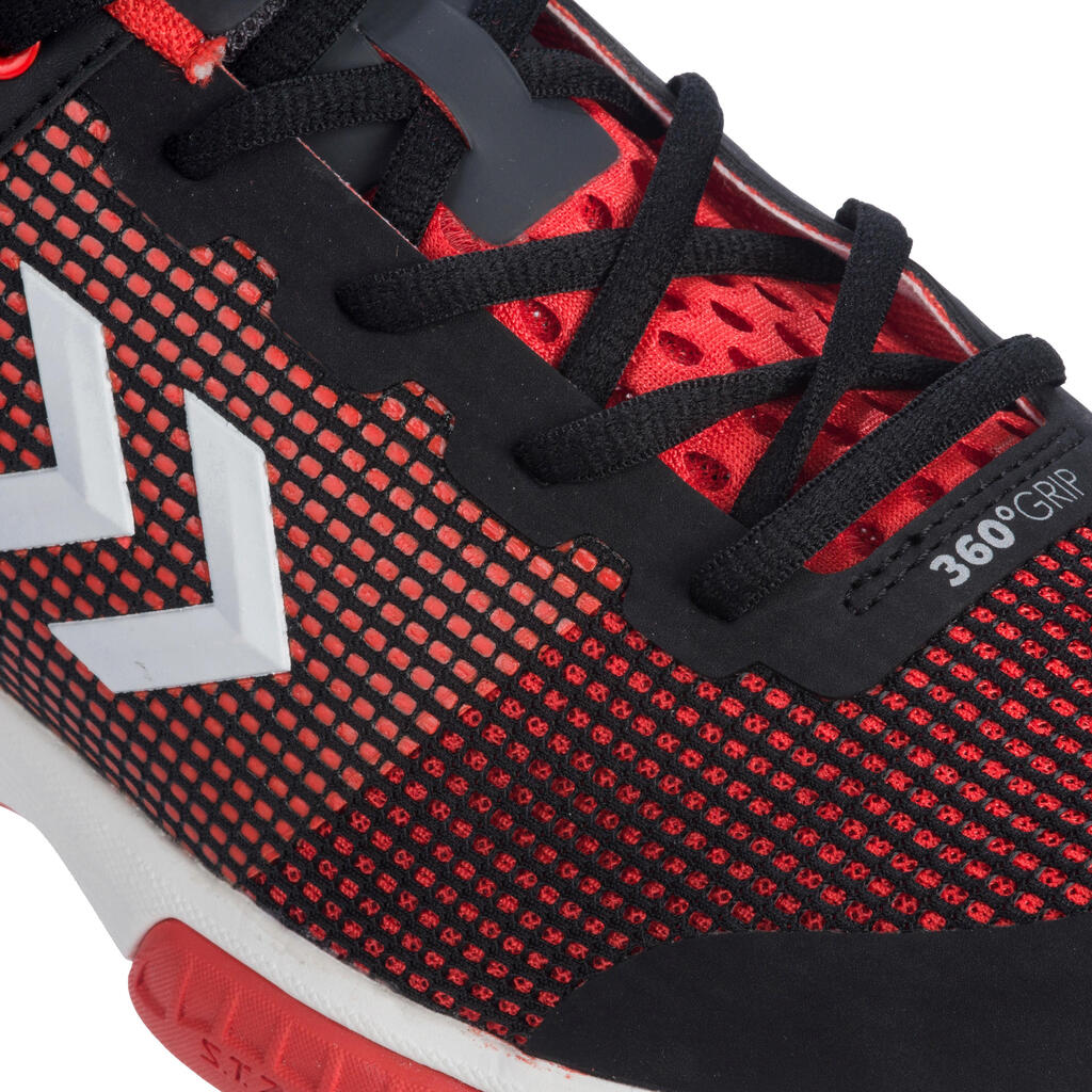 HB180 Adult Handball Shoes - Black/Red