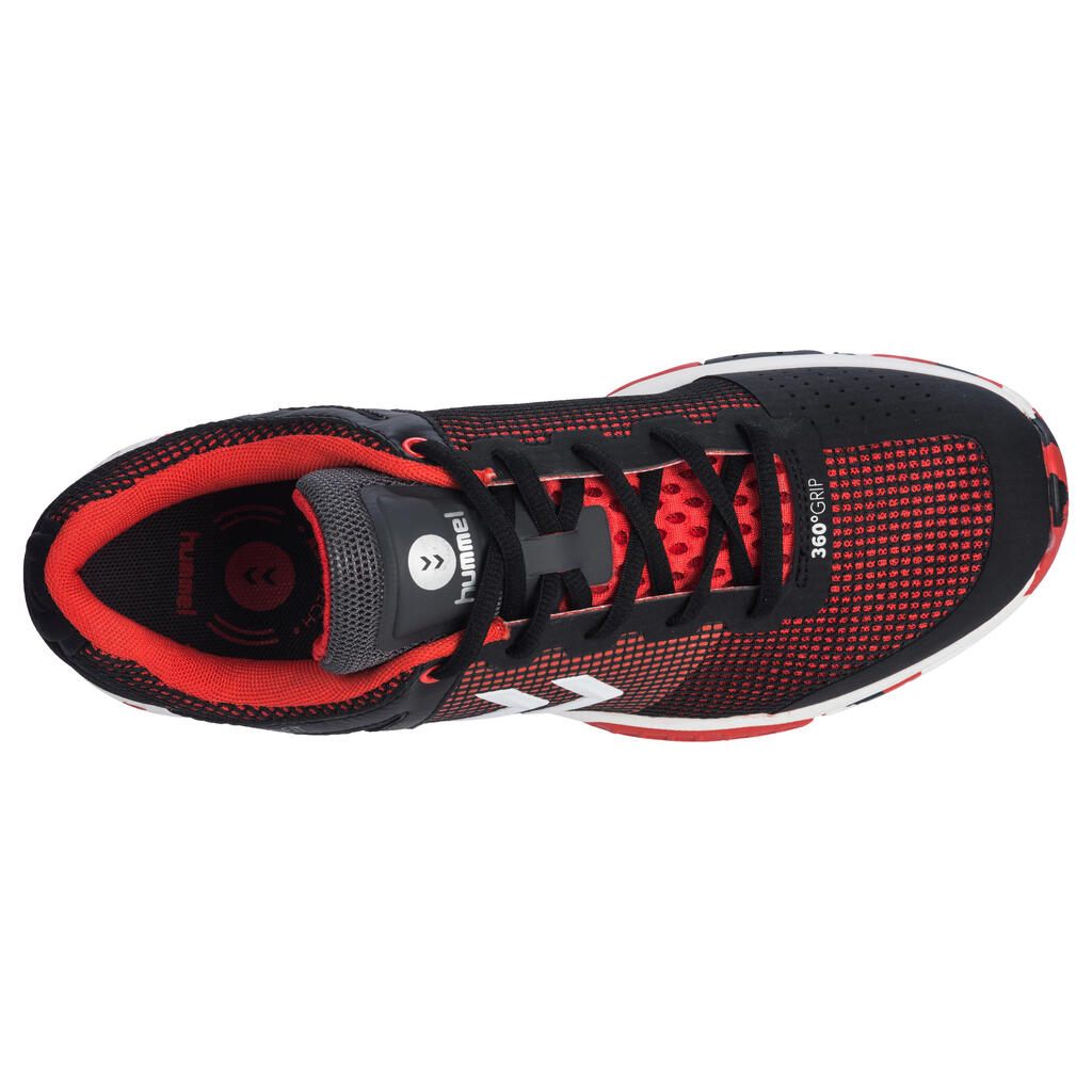 HB180 Adult Handball Shoes - Black/Red