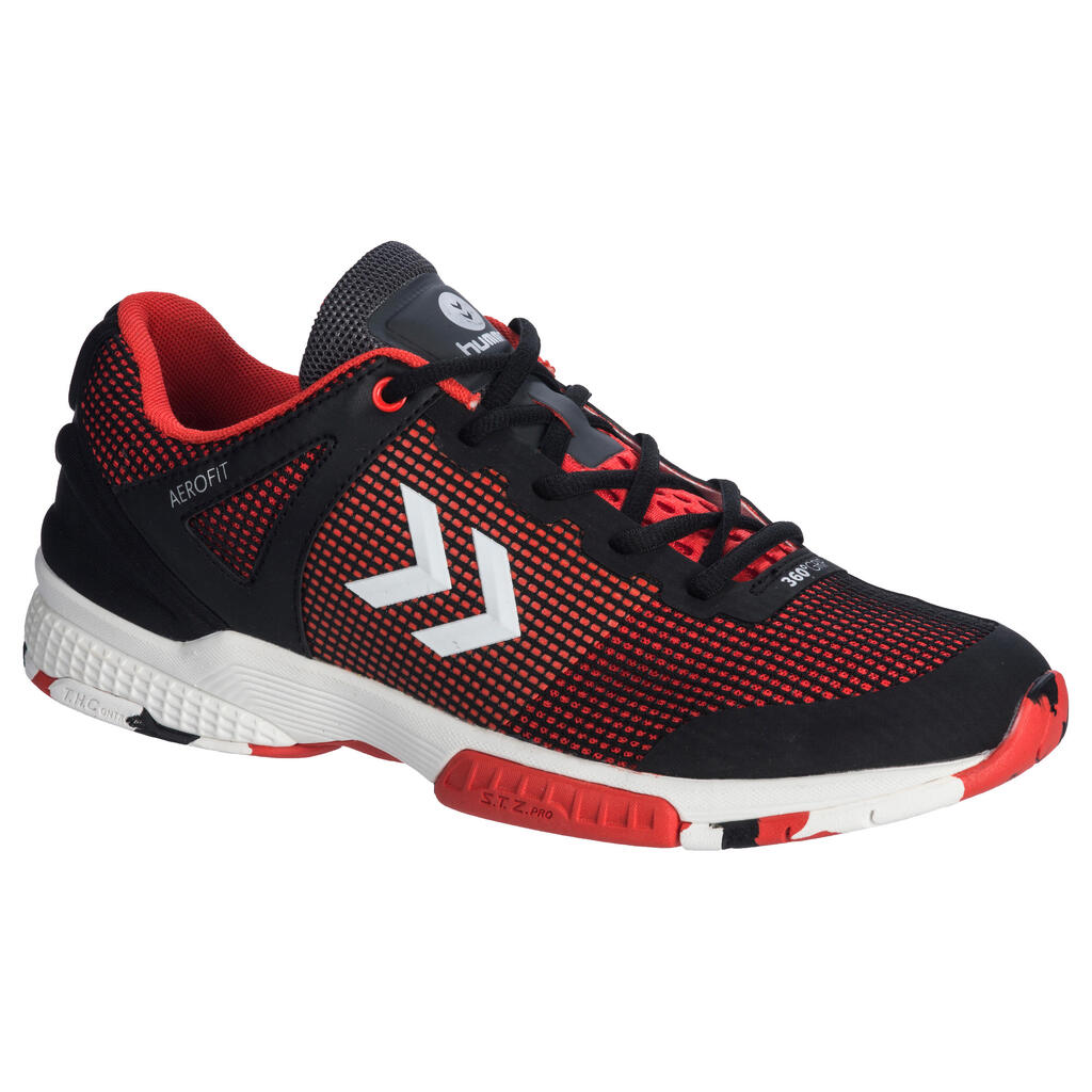 HB180 Adult Handball Shoes - Black/Red