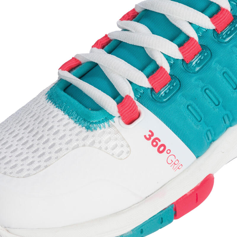 Zapatillas de Balonmano Hummel HB200 Aerocharge Mujer Verde Rosa