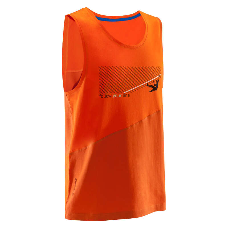 CLIMBING CLOTHING - MEN’S TANK TOP ORANGE SIMOND
