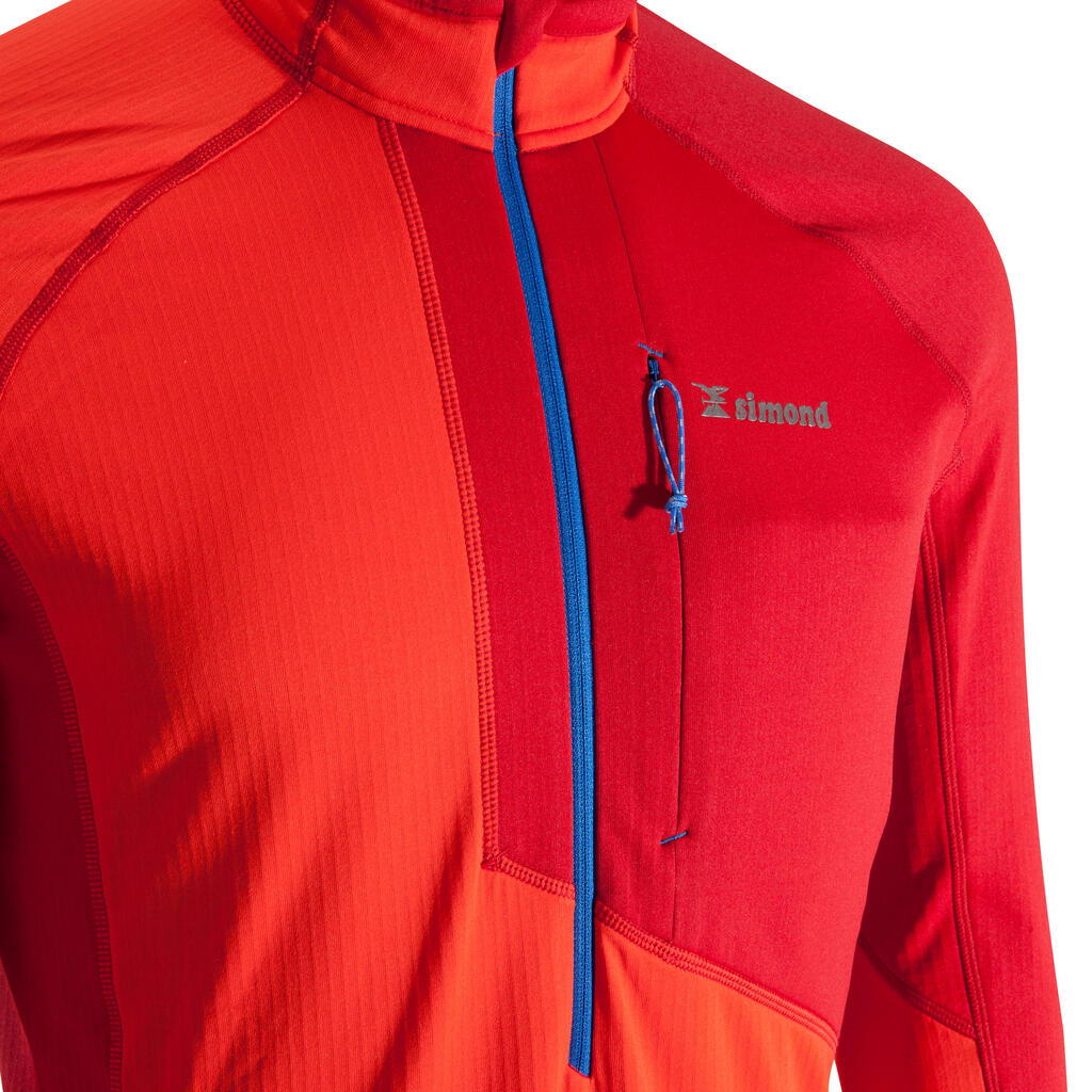 Klettershirt langarm Alpinism Herren rot