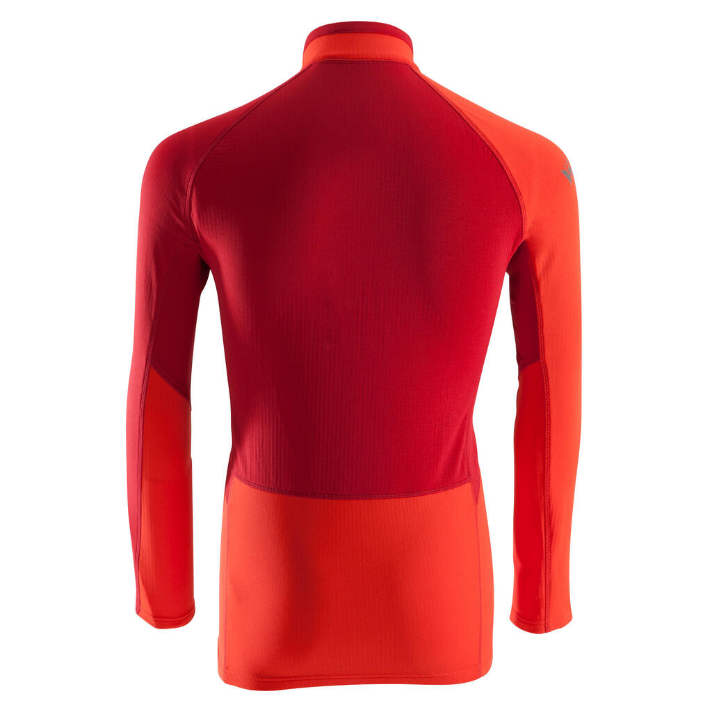 Klettershirt langarm Alpinism Herren rot