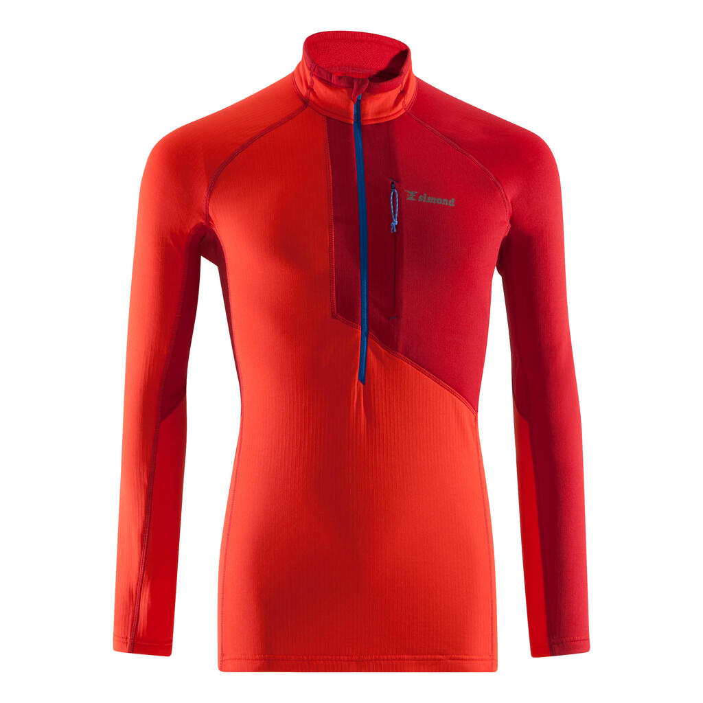 Klettershirt langarm Alpinism Herren rot