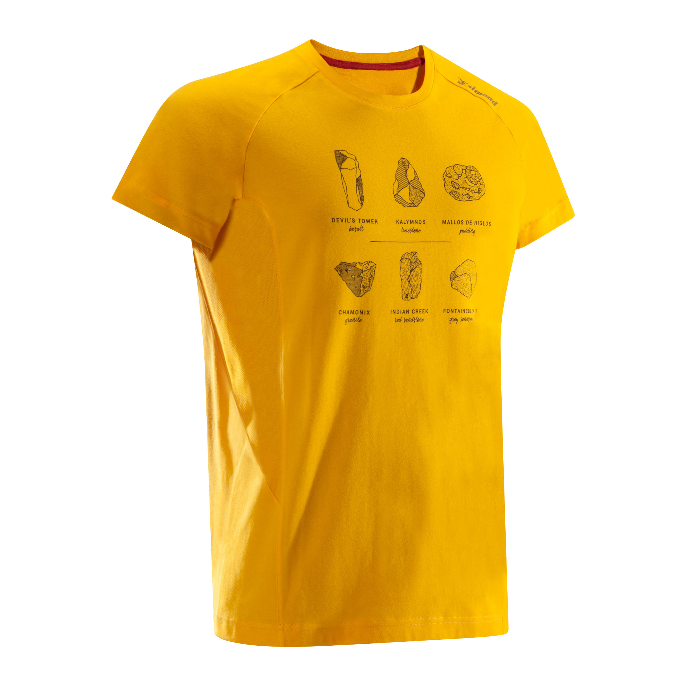 decathlon yellow t shirt