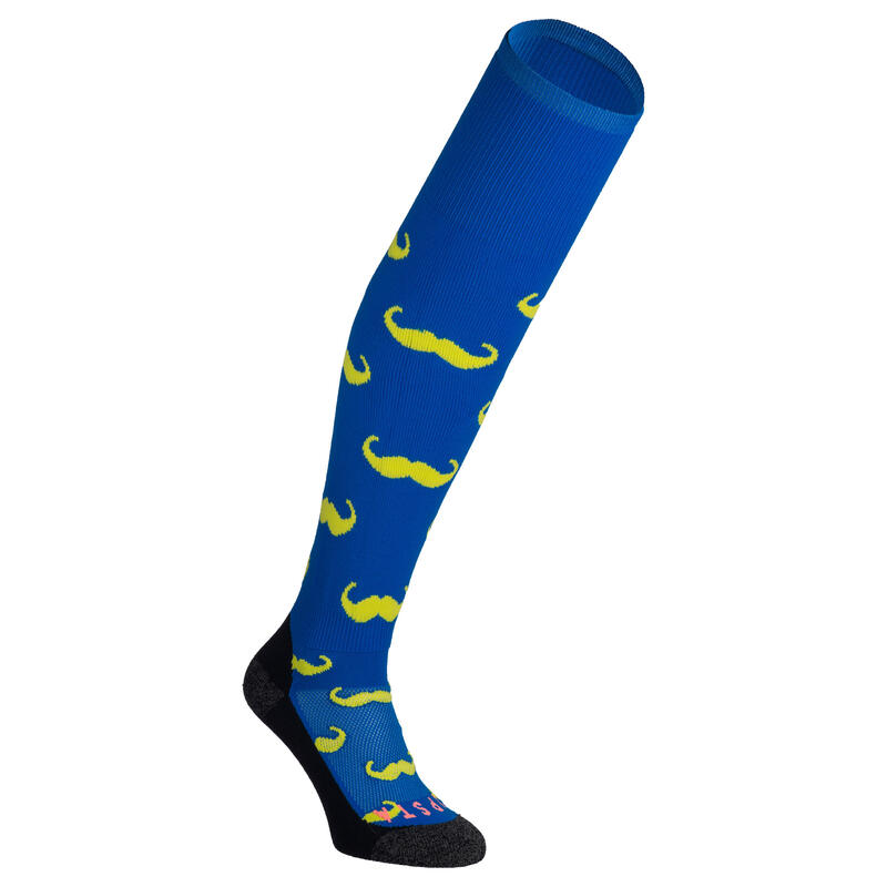 Adult Field Hockey Socks FH500 - Moustaches
