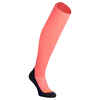 Ponožky pre dospelých FH500 na pozemný hokej ružové