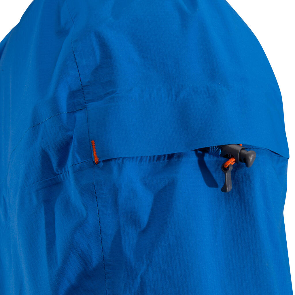 Regenjacke Bersteigen Alpinism Ultralight wasserdicht Damen/Herren blau