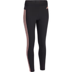 Legging Adidas Gym & Pilates femme coton 3 bandes