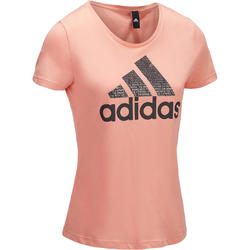T-shirt Adidas Gym & Pilates femme logo brillant