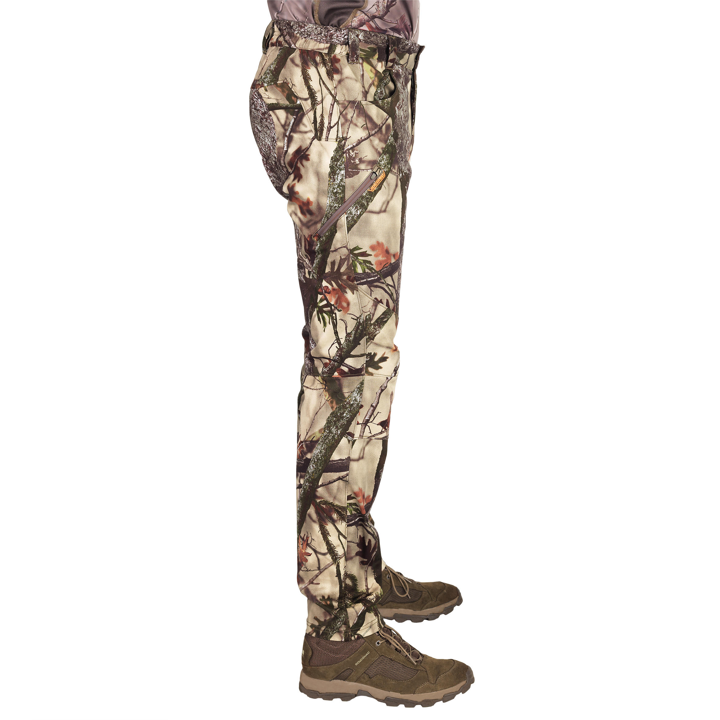 Silent Breathable Trousers - Woodland Camo 7/11