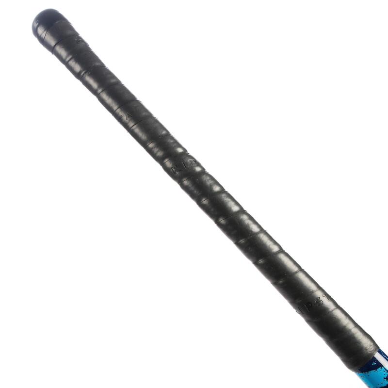 Stick de hockey enfant débutant/adulte occasionnel bois/FB FH100 jaune et bleu