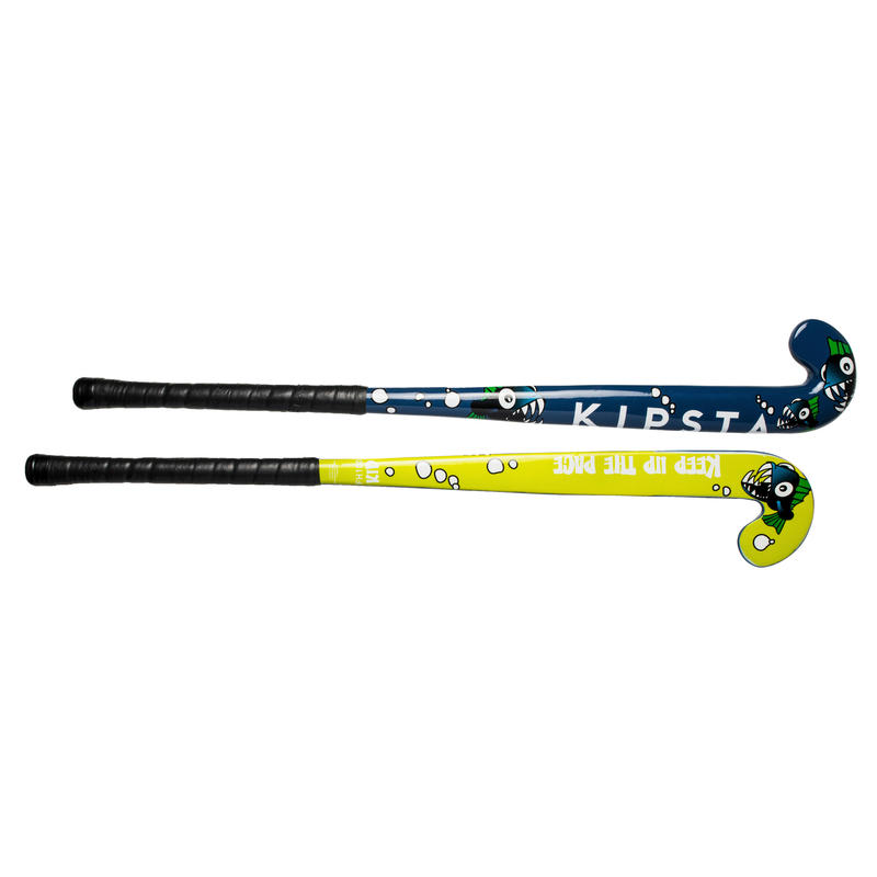 FH100 Kids Wooden Beginner Field Hockey Stick Piranha Decathlon