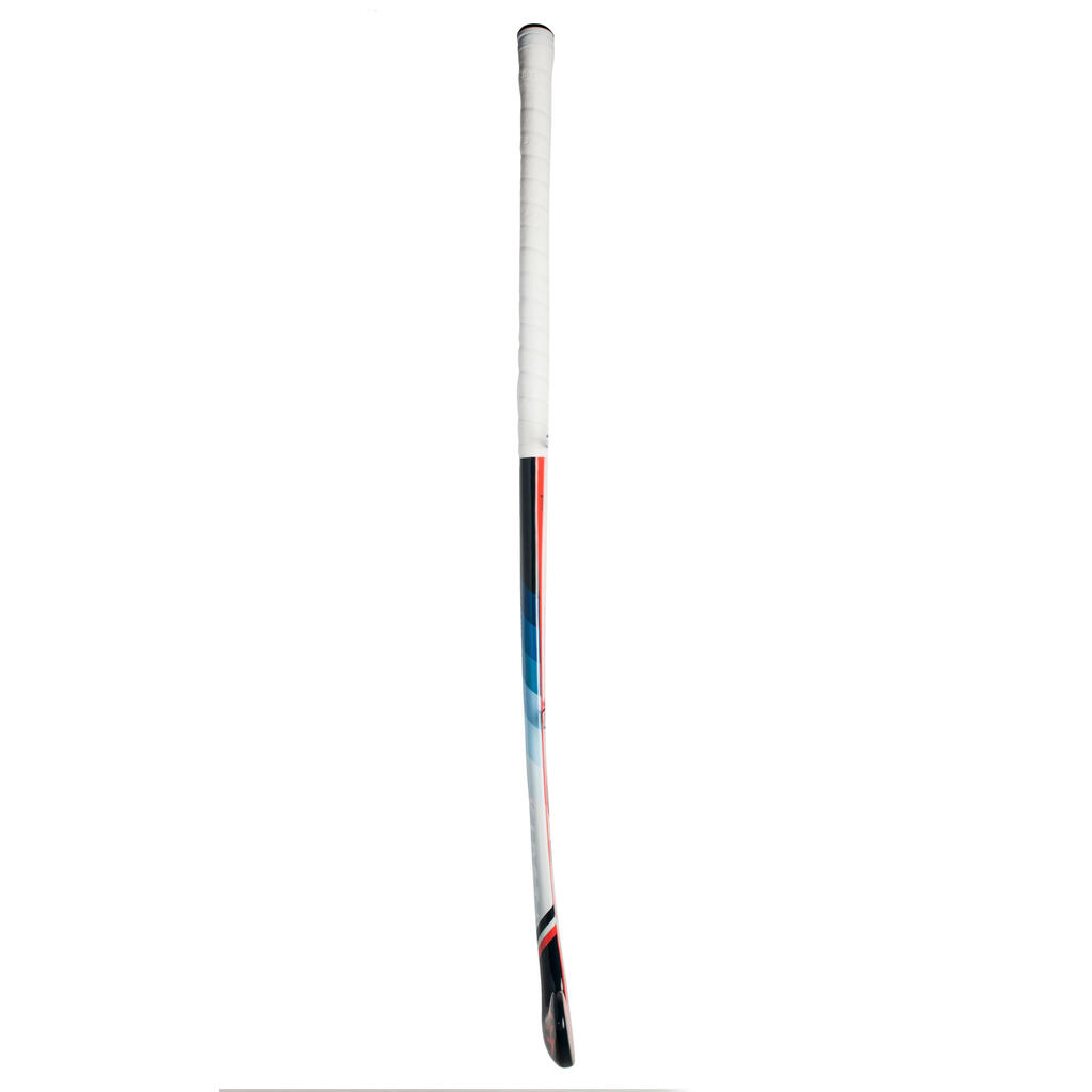 Feldhockeyschläger FH150 Glasfaser Standard Bow Erwachsene grau/rot