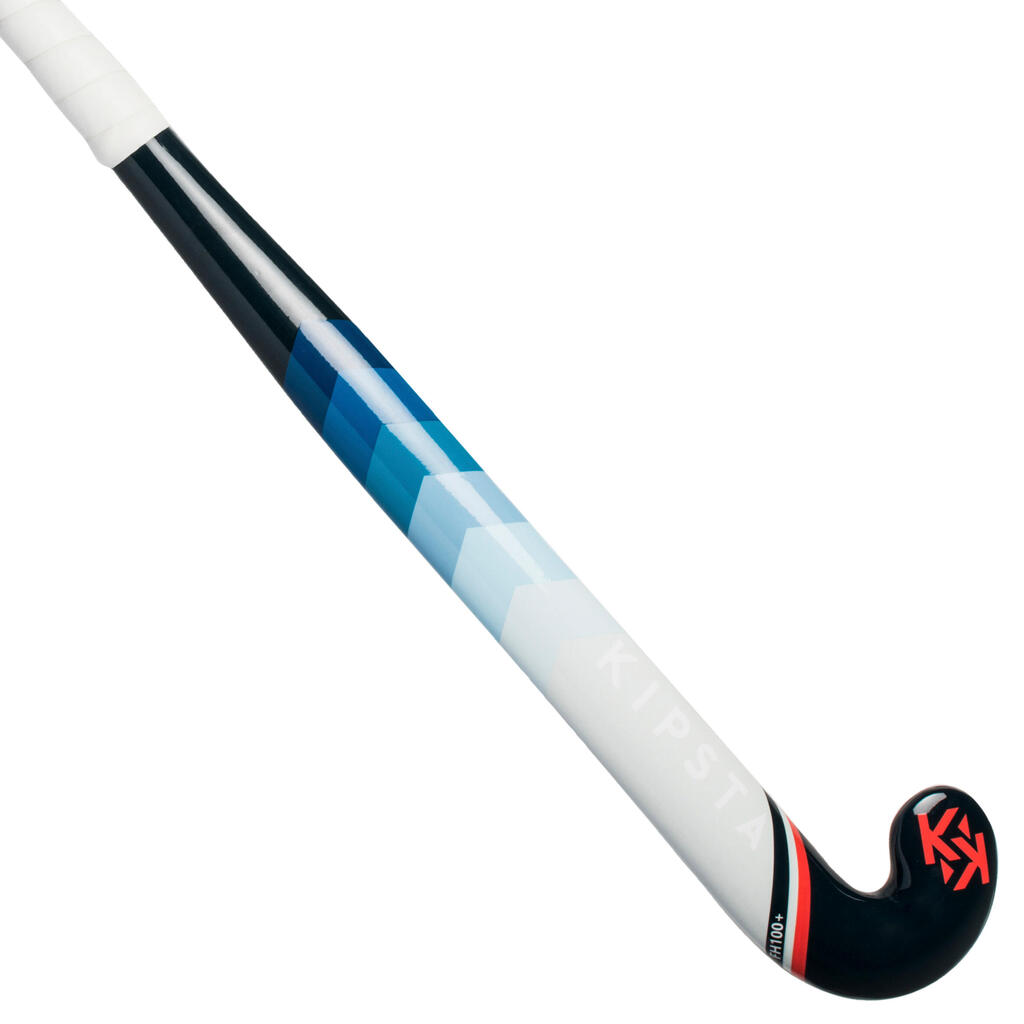 Feldhockeyschläger FH150 Glasfaser Standard Bow Erwachsene grau/rot