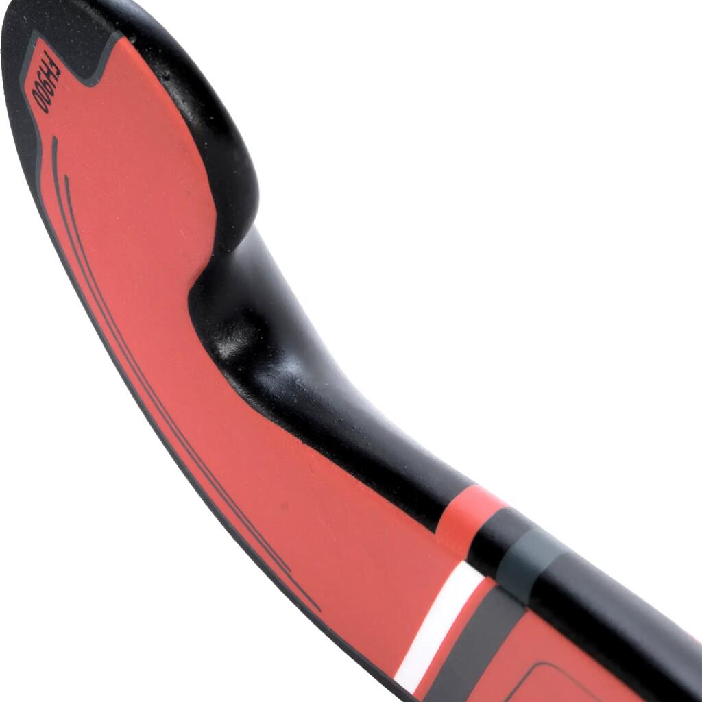 Feldhockeyschläger FH995 Expert Low Bow 95% Carbon Erwachsene weiss/rosa