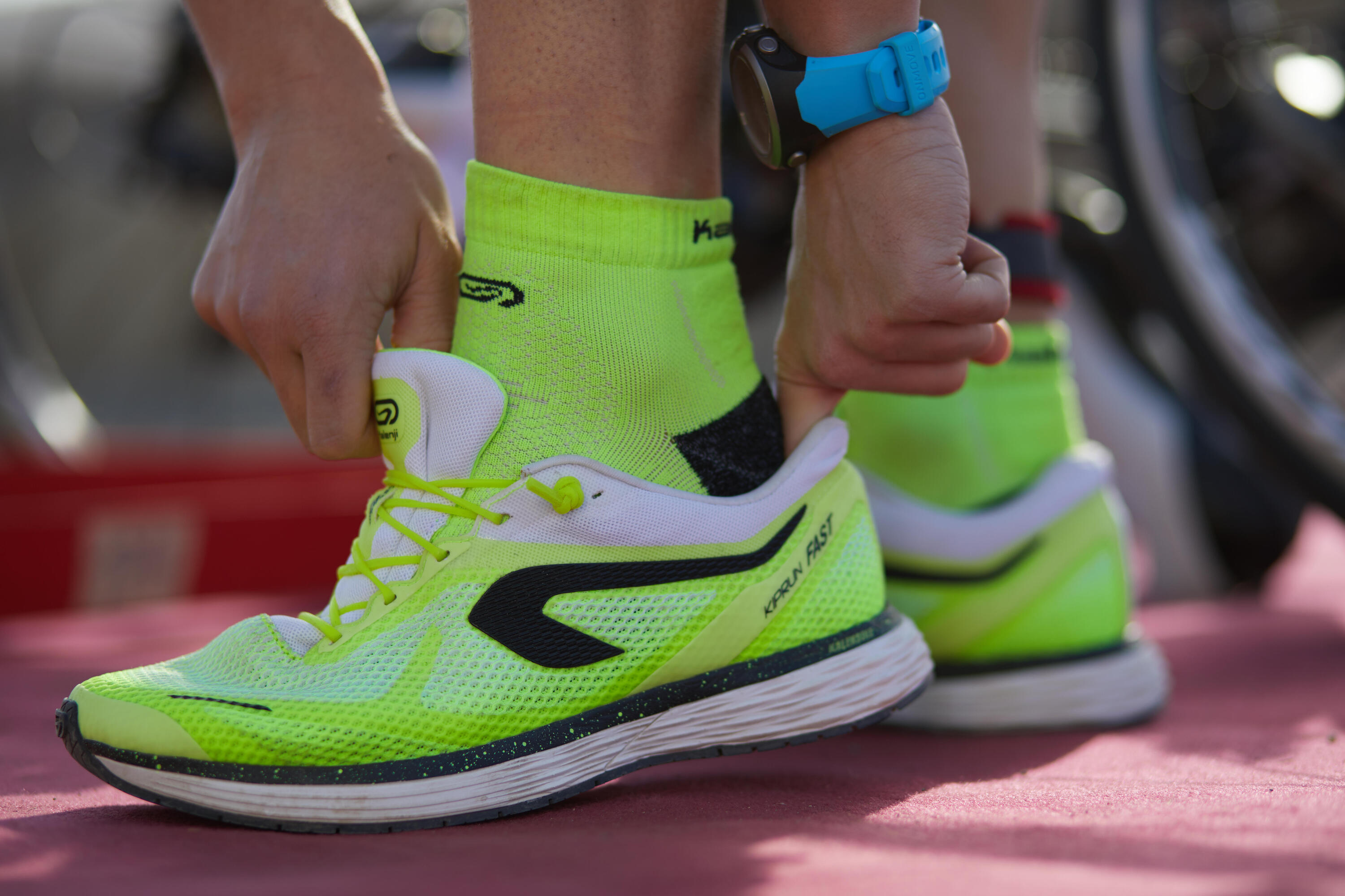 LACETS RAPIDES SILICONE JAUNE FREELACE TS TRIATHLON 8/8
