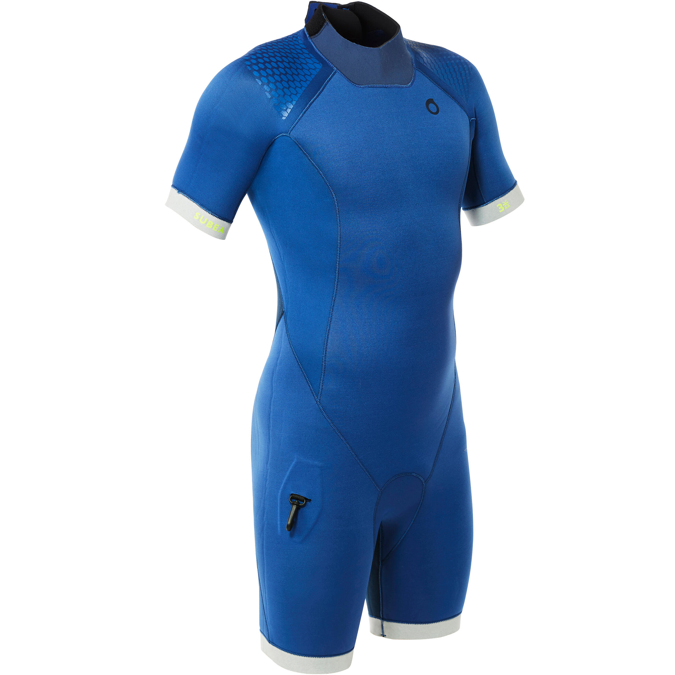 Neoprenanzug Tauchen Shorty SCD 500 Neopren 3 mm Herren blau Subea DECATHLON