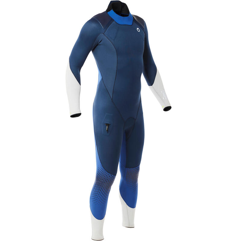 Combinezon scufundări neopren 3mm - SCD 900 Albastru și Gri Bărbați