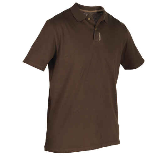 
      100 Short Sleeve Hunting Polo Shirt - Khaki
  