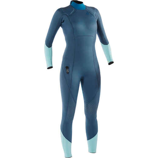 
      Women's diving wetsuit 3 mm neoprene SCD 900 storm grey and blue
  