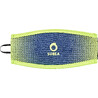 Neoprene over-strap for diving masks blue/fluo yellow