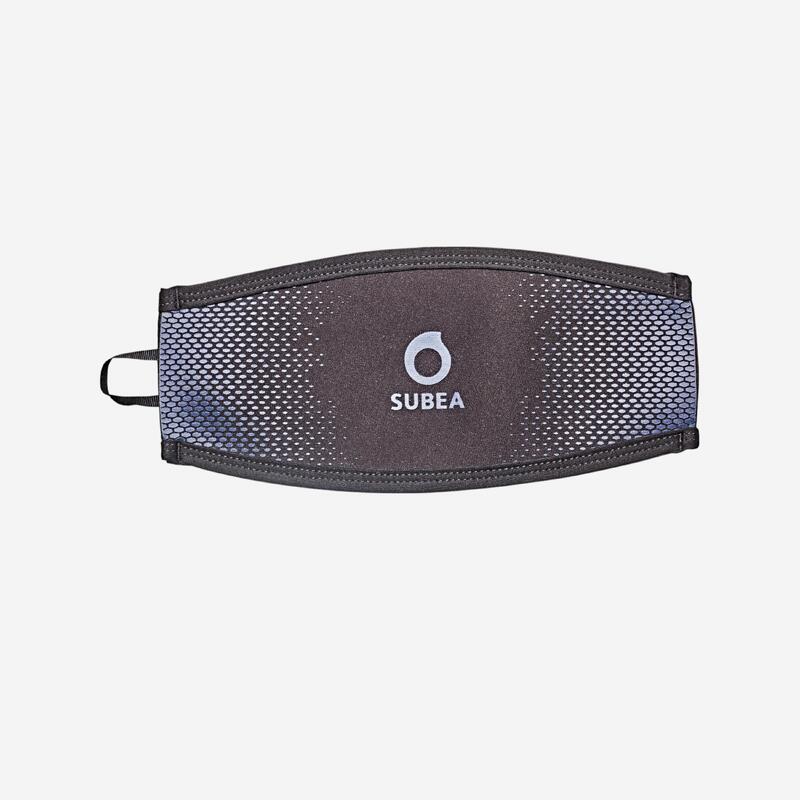 Schwarz/blauer Tauchmaskenband aus Neopren