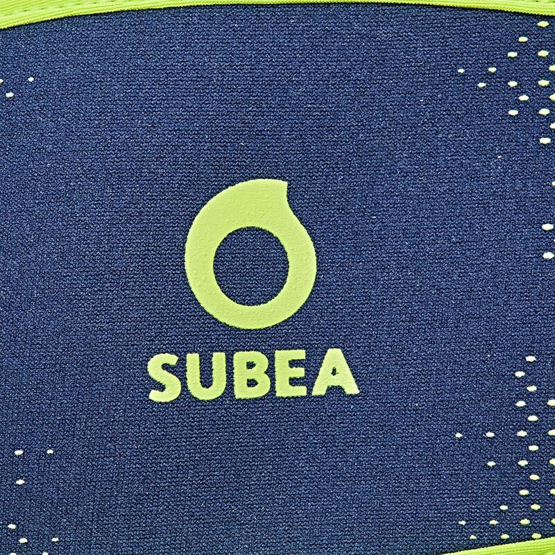 Funda Correa para Máscara de Buceo Subea Neopreno Azul y AmarilloFlúor