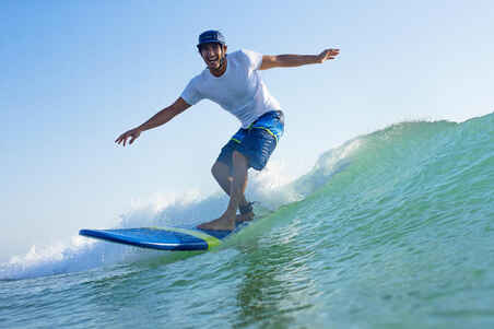 100 long surfing boardshorts Blue stripes