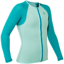 SNK ML 500 1.5mm neoprene Children’s Snorkelling Top - turquoise
