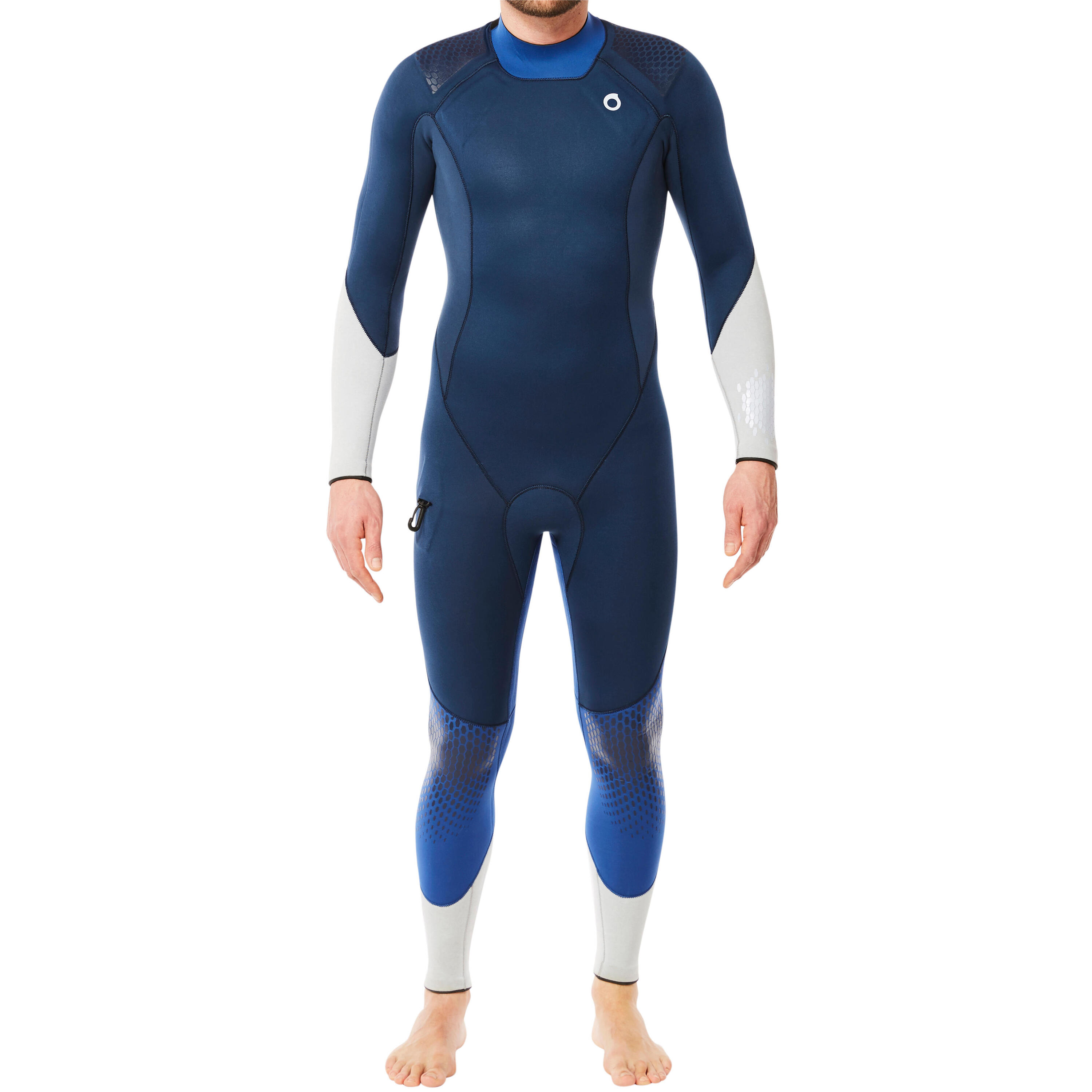 Men's diving wetsuit 3 mm neoprene SCD 900 turquin and overseas blue 2/10