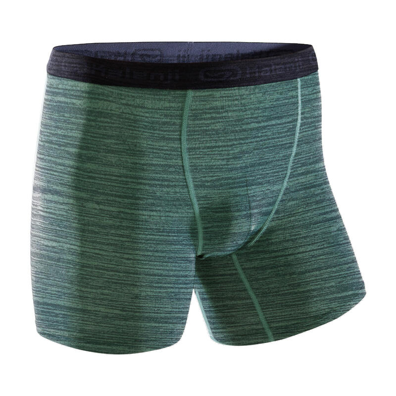 MEN'S BREATHABLE RUNNING BOXERS - MOTTLED KHAKI MEN'S BREATHABLE RUNNING BOXERS - MOTTLED KHAKI