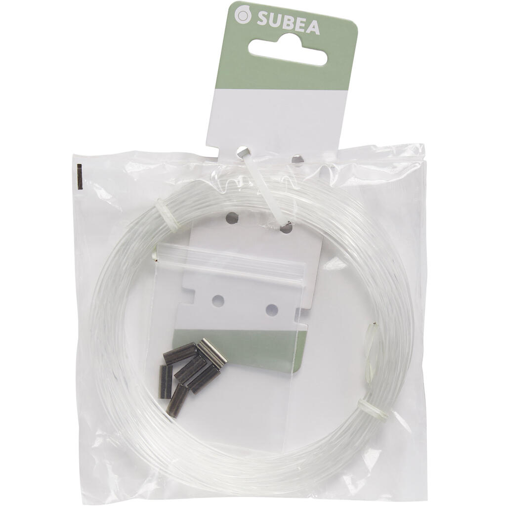 15 m monofilament and 6 sleeves kit to link your spear to your speargun