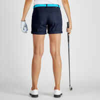 500 Women's Golf Temperate Weather Shorts - Navy Blue