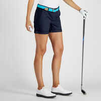 500 Women's Golf Temperate Weather Shorts - Navy Blue