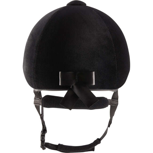 FOUGANZA 140 Velvet Horse Riding Helmet Black Decathlon