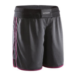 SHORT DE BOXE 500 FEMME, LÉGER et RESPIRANT