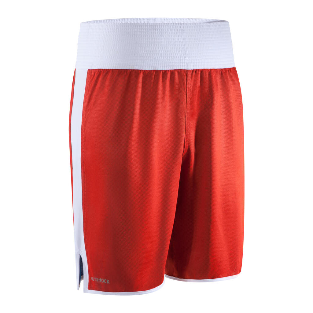 Adult Unisex Reversible Shorts 900 for Boxing Matches