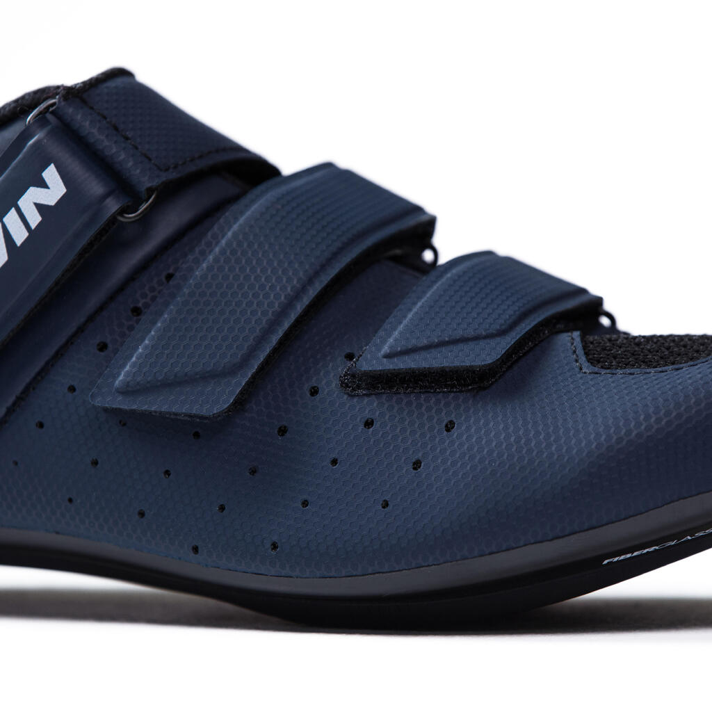 Fahrradschuhe Rennrad RR 500 marineblau